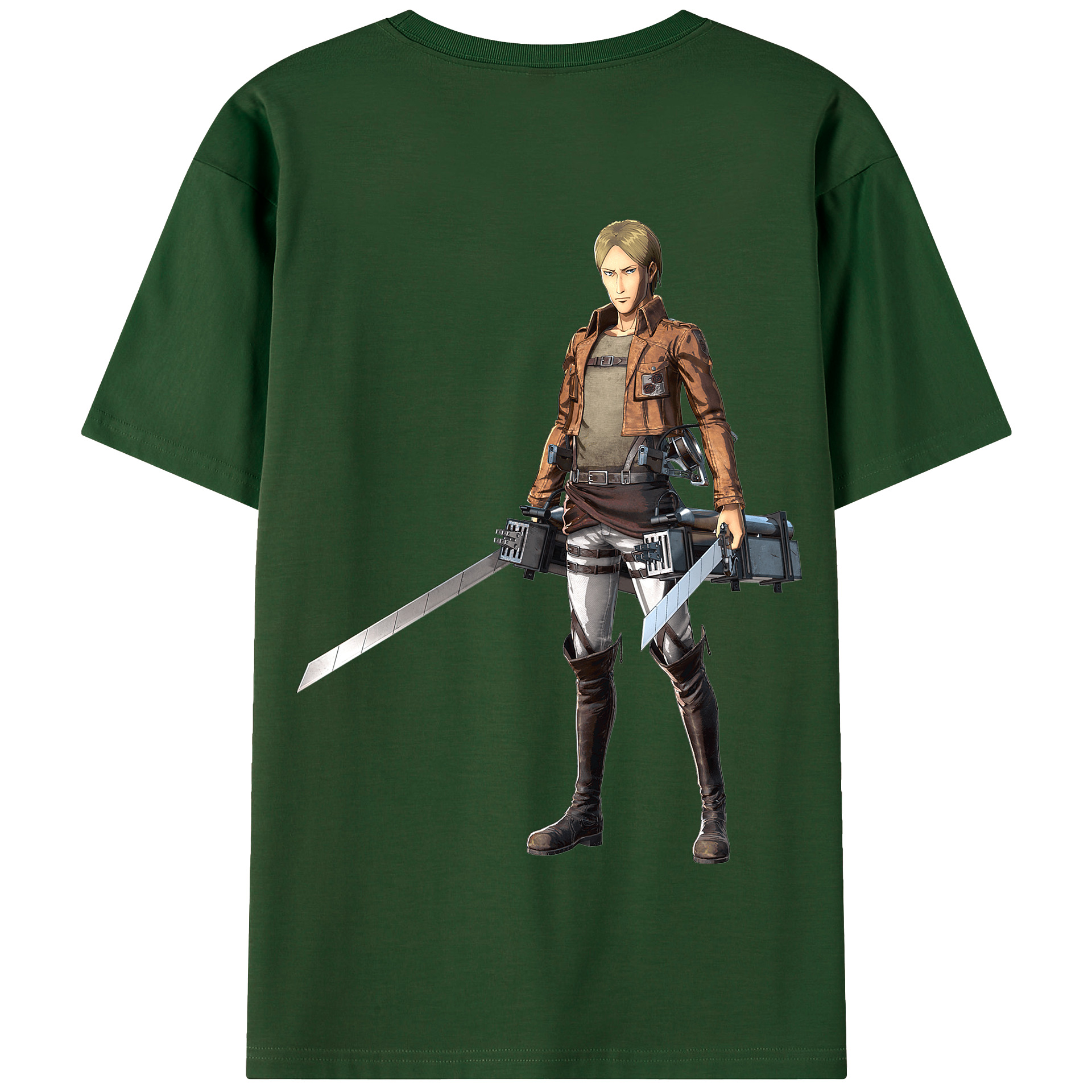 （画像用） 進撃の巨人 Attack on Titan 綿100％半袖Tシャツ（背面プリント）